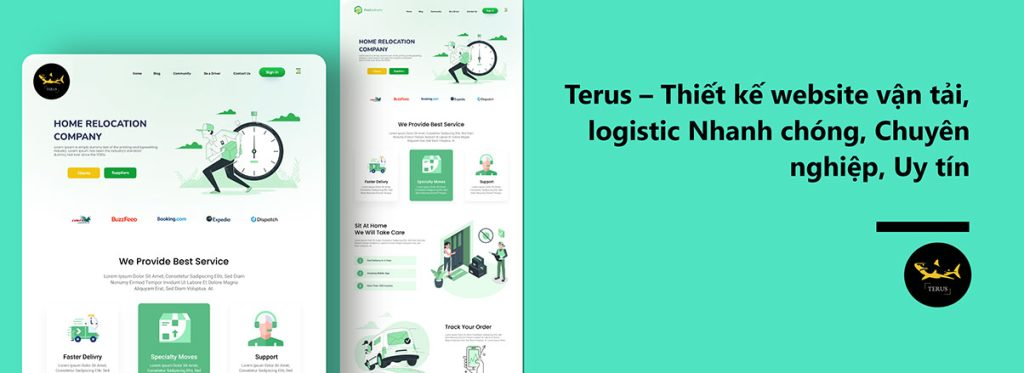 Terus – Thiết kế website vận tải, logistic Nhanh chóng, Chuyên nghiệp, Uy tín